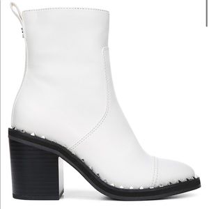 Sam Edelman Circus white boots with studs